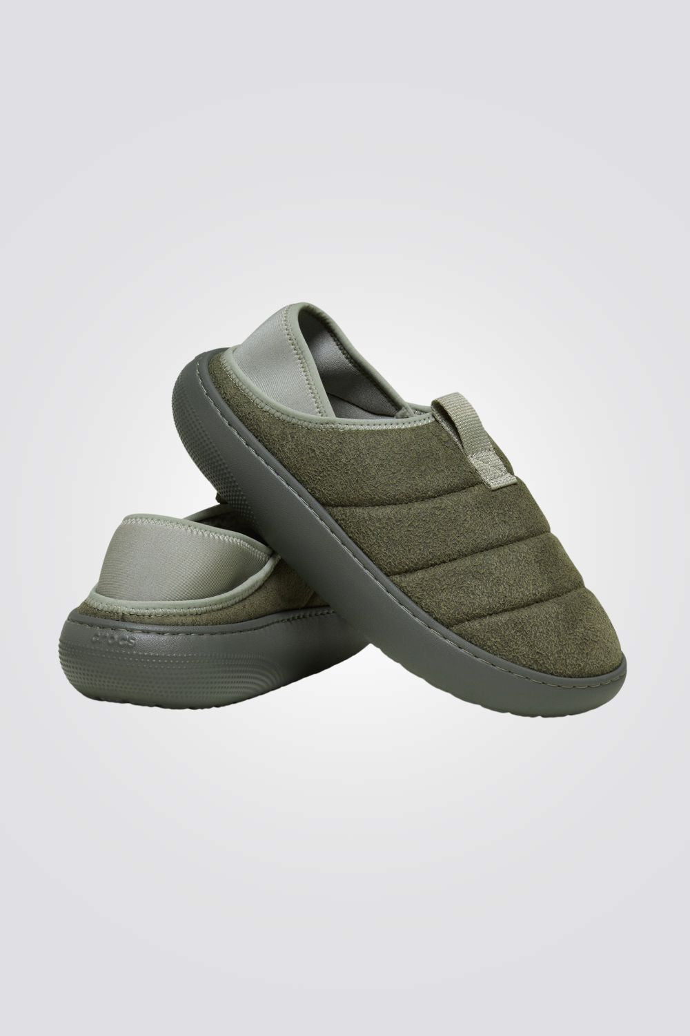 כפכפי זמש טבעוני עם פרווה Classic Vegan Suede Moc | קרוקס