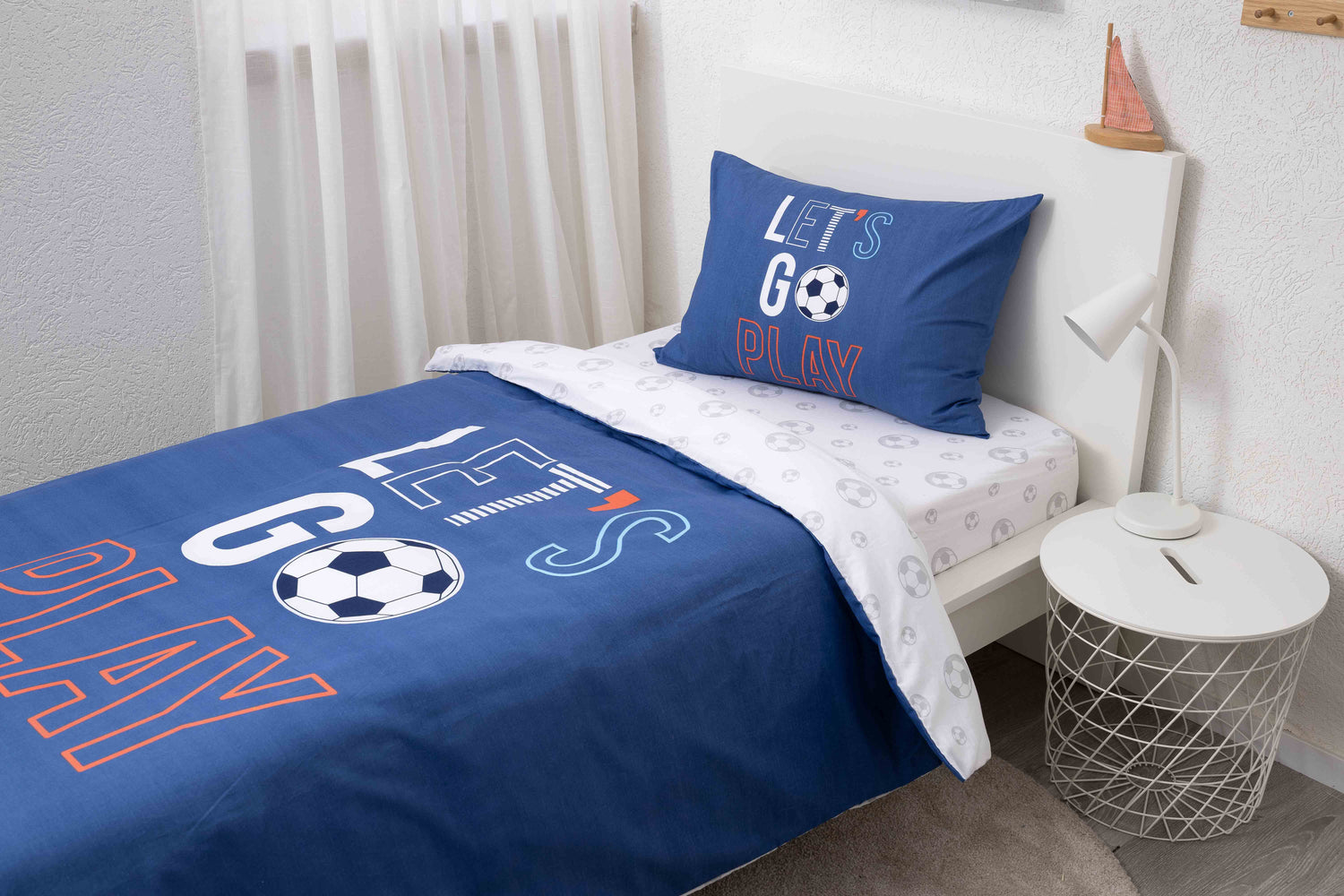 מצעי ילדים ונוער 200*120 ס"מ סט כדורגל