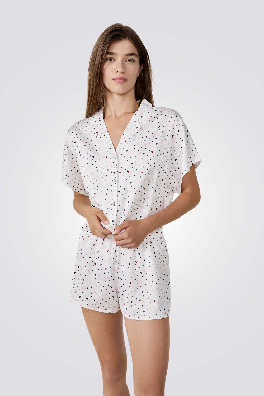 חולצת פיג'מה מכופתרת קצרה | איתם