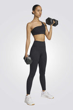 טייץ ספורט ארוך בטקסטורת ריב לנשים | אדידס