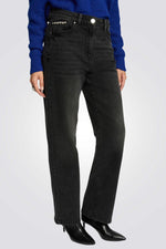 ג'ינס רחב לנשים בצבע אפור | מורגן 