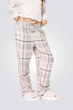 סט פיג’מה ריב משובצת