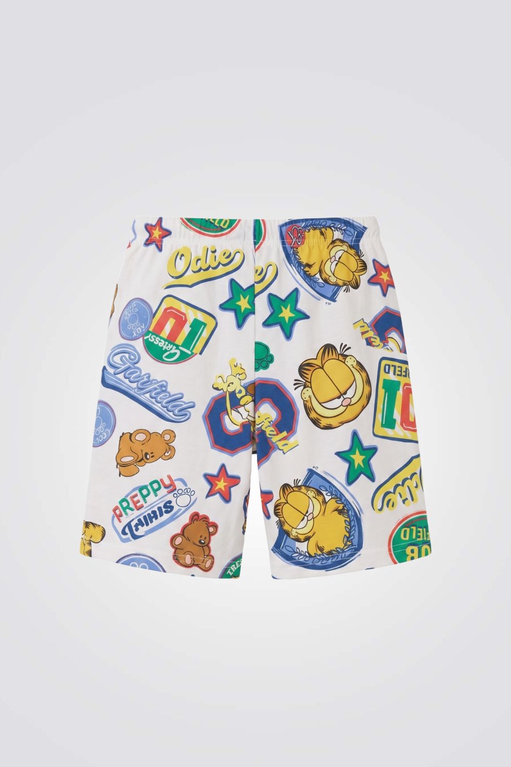 סט פיג'מה קצרה GARFIELD צבעוני לבנים | דלתא