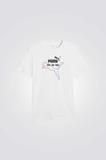 טישירט ממותגת קצרה לגברים | פומה