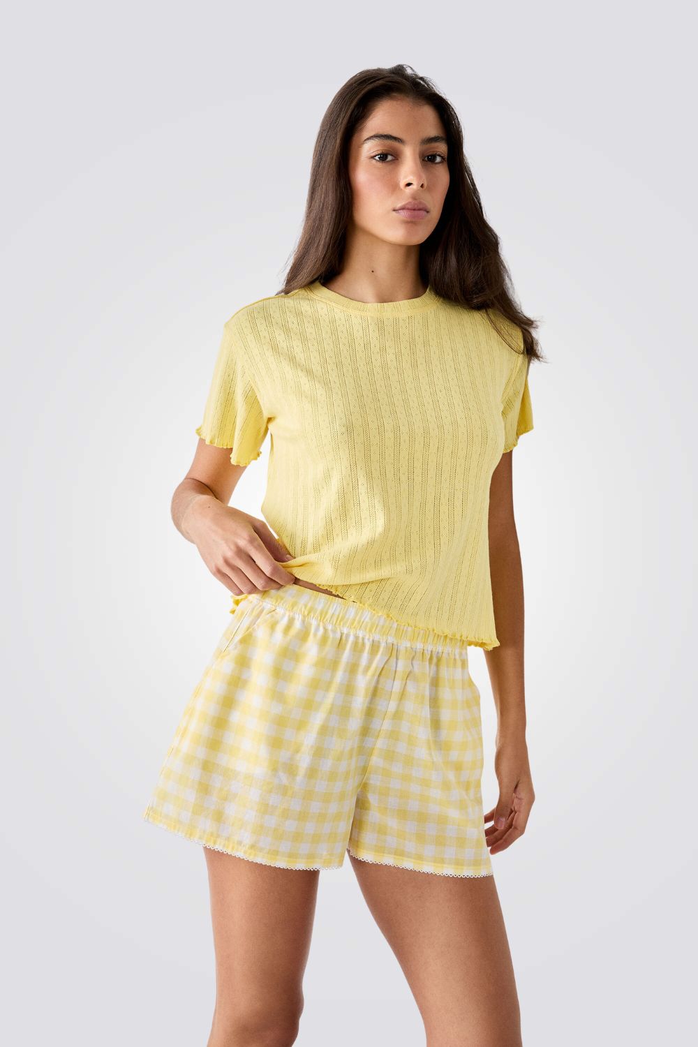 מכנסיים קצרים משובצים | איתם