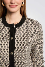 קרדיגן קצר עם הדפס M