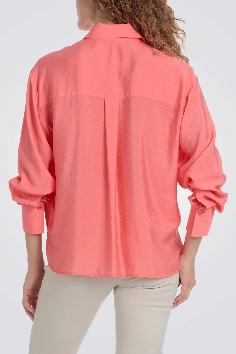 חולצה ארוכה בצבע קורל