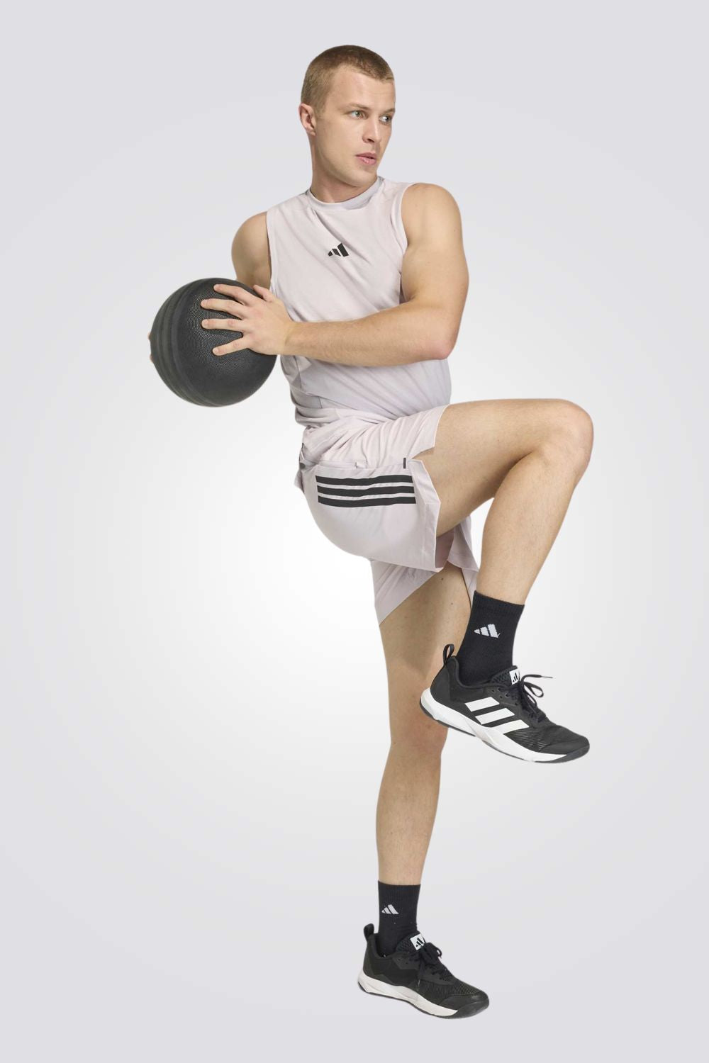 מכנסי ספורט קצרים D4T PrimeLift 3 STRIPES לגברים | אדידס