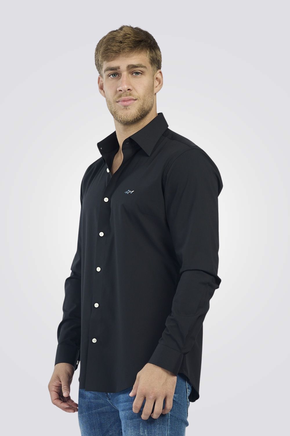 חולצה מכופתרת Slim fit לגברים | GREG NORMAN
