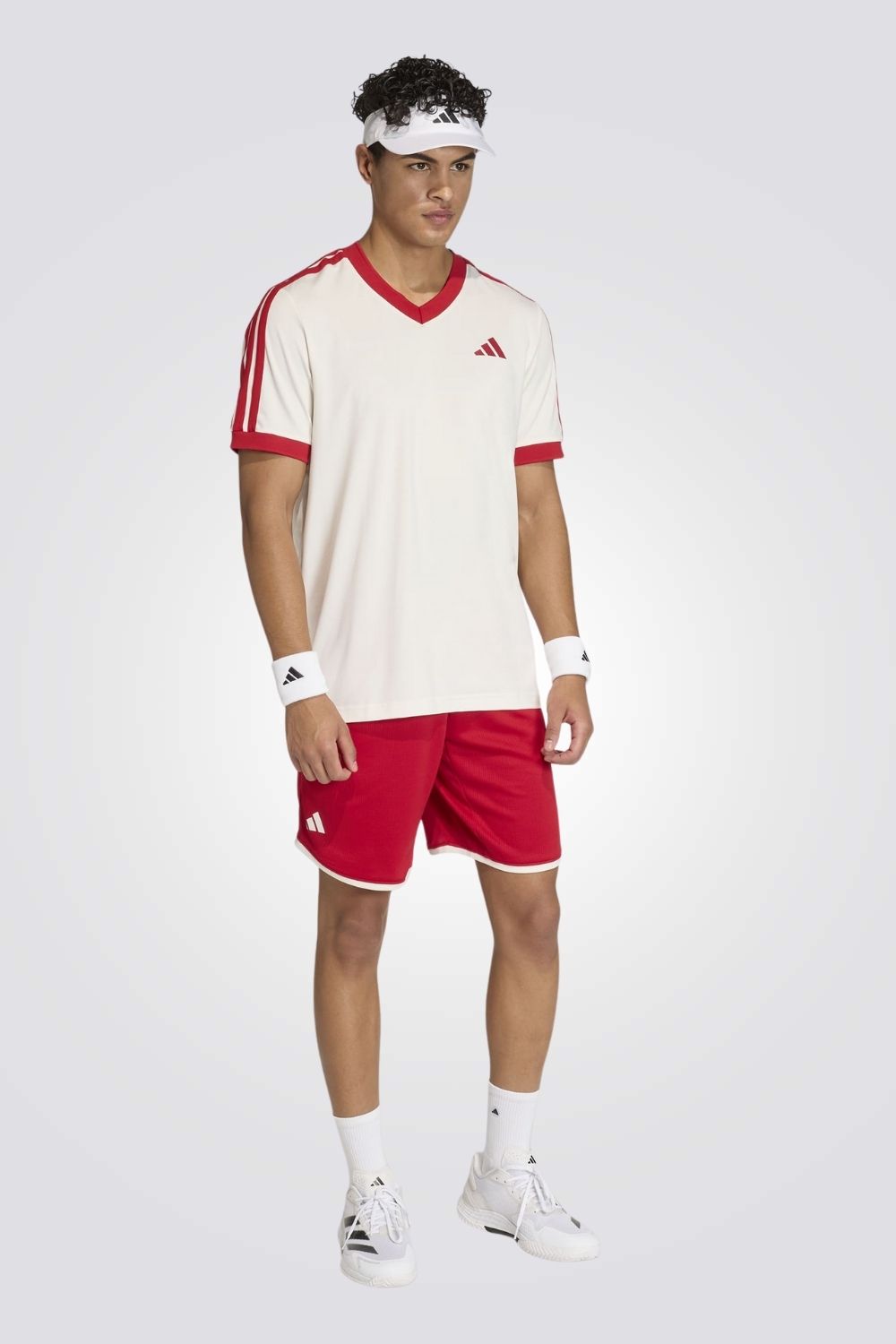 מכנסי ספורט קצרים בטקסטורת וואפל לגברים | אדידס