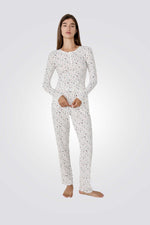 מכנסי פיג'מה בהדפס לבבות | איתם