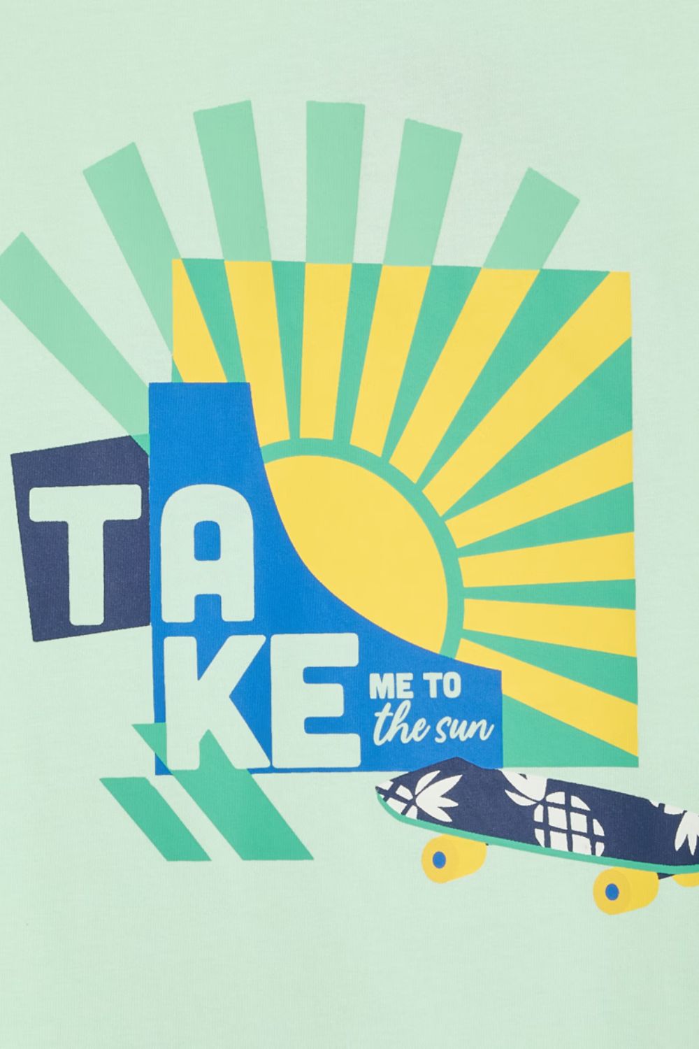 טישירט קצרה עם הדפס לילדים