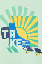 טישירט קצרה עם הדפס לילדים