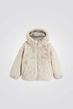 מעיל דו צדדי לילדות בצבע זהב 