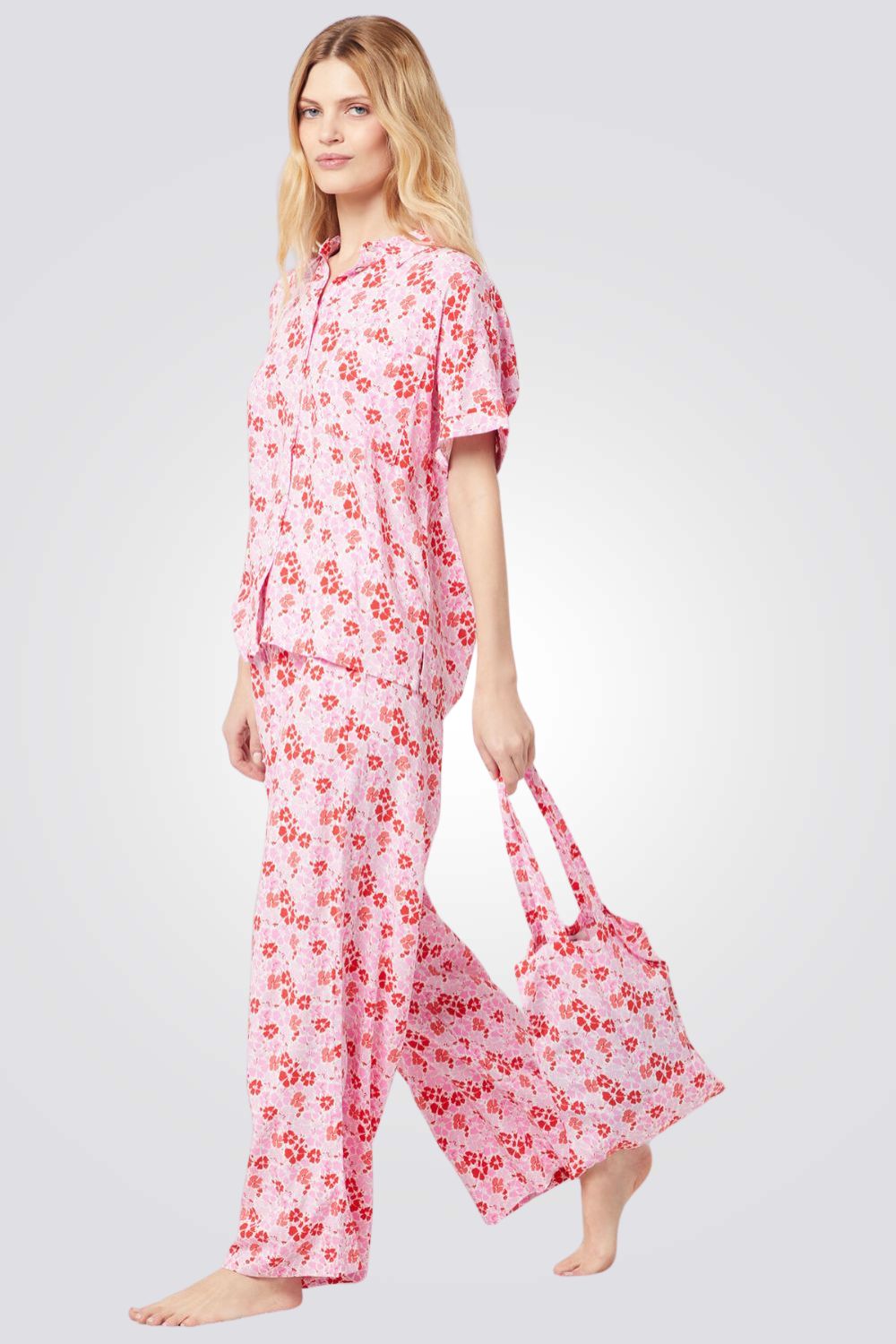 סט פיג'מה DEAREST בהדפס פרחוני
