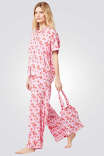 סט פיג'מה DEAREST בהדפס פרחוני