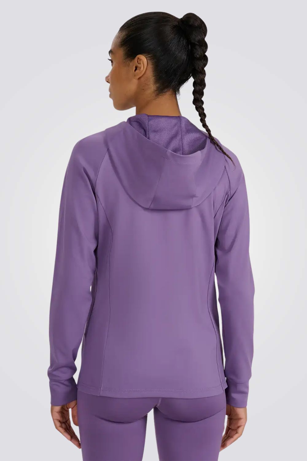 סווטשירט ספורטיבי עם רוכסן וקפוצ'ון לנשים | 4F