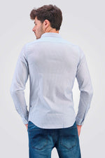 מכופתרת TAILORED FIT תכלת