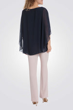 טווינסט בצבע נייבי עם עיטורים מנצנצים