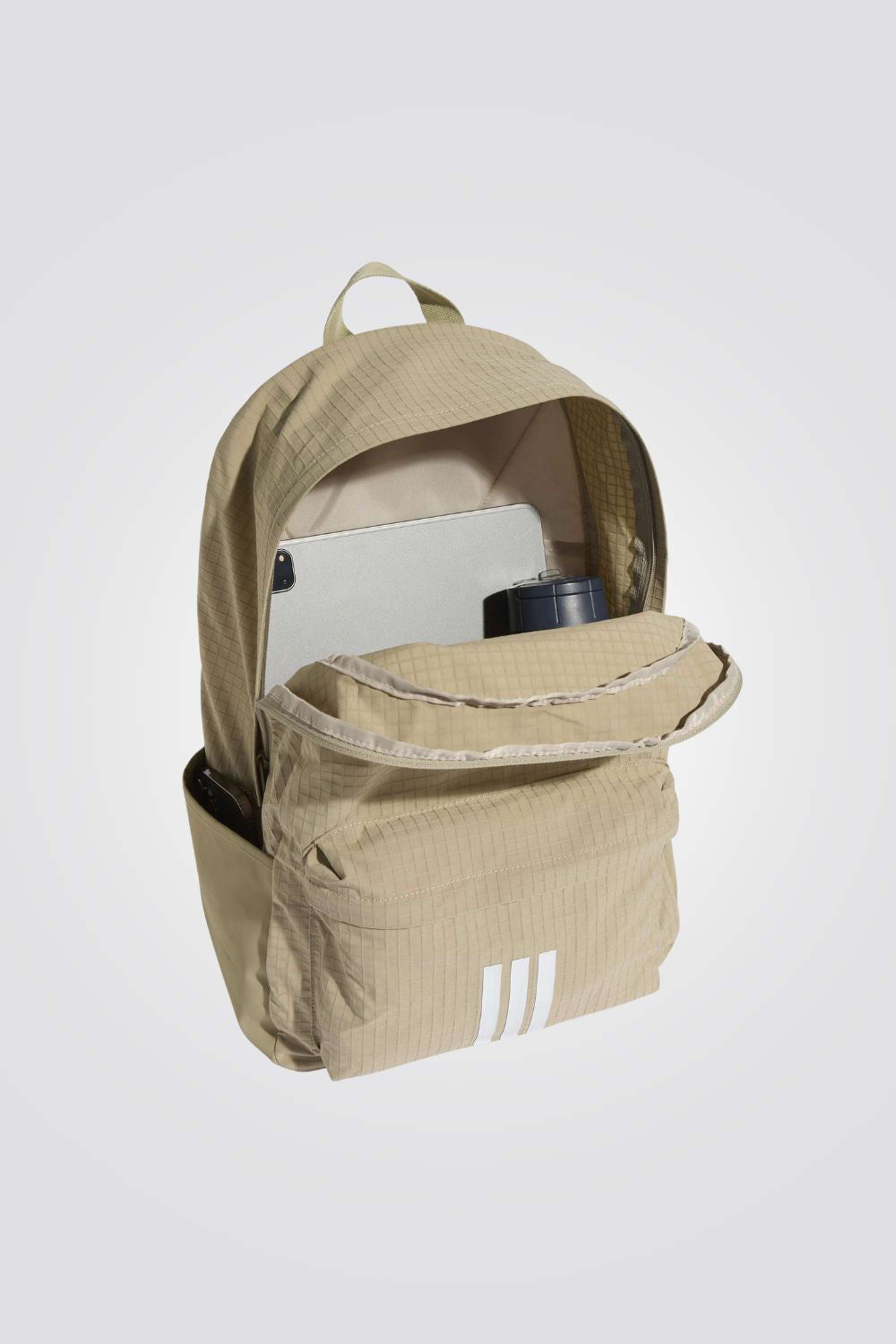 תיק גב בצבע בז' ממותג | אדידס 