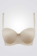 חזיית סטרפלס חלקה בצבע ניוד