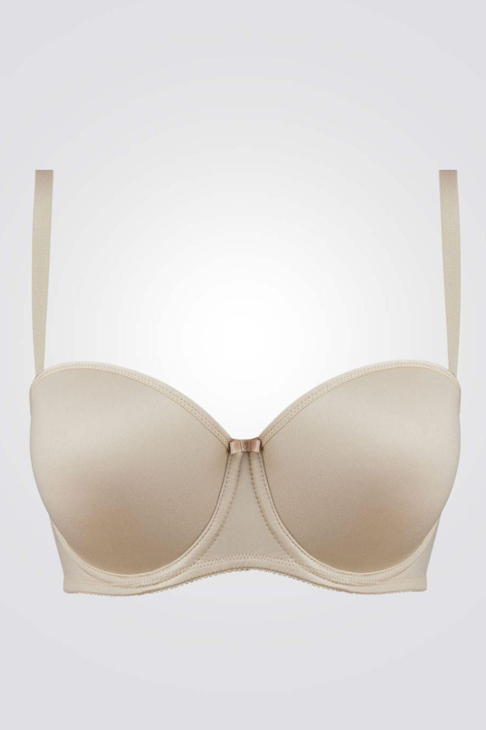 חזיית סטרפלס חלקה בצבע ניוד