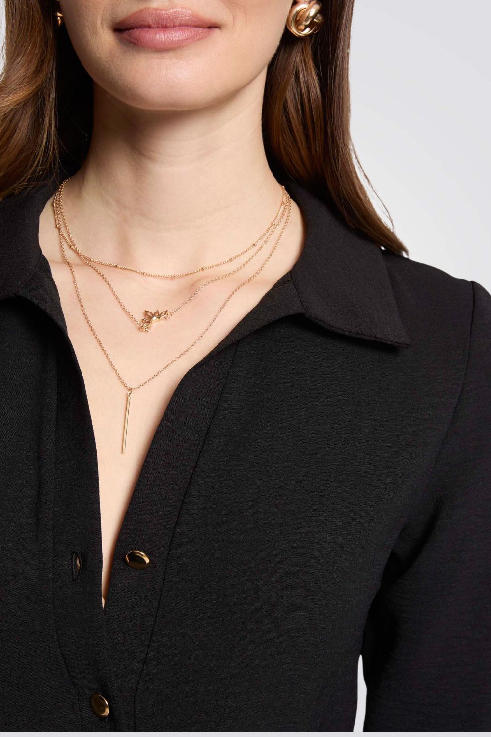 שמלת מידי בצבע שחור