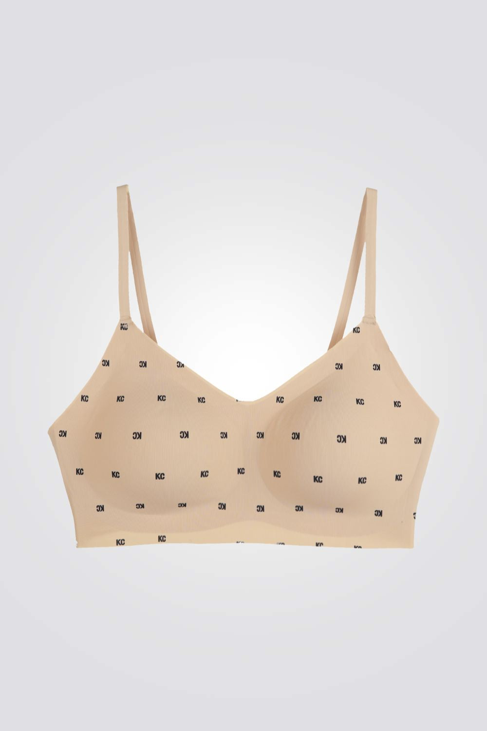 טופ משולשים לייזר קאט מונוגרם בצבע ניוד