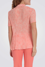 חולצה אלגנטית קצרה עם הדפס