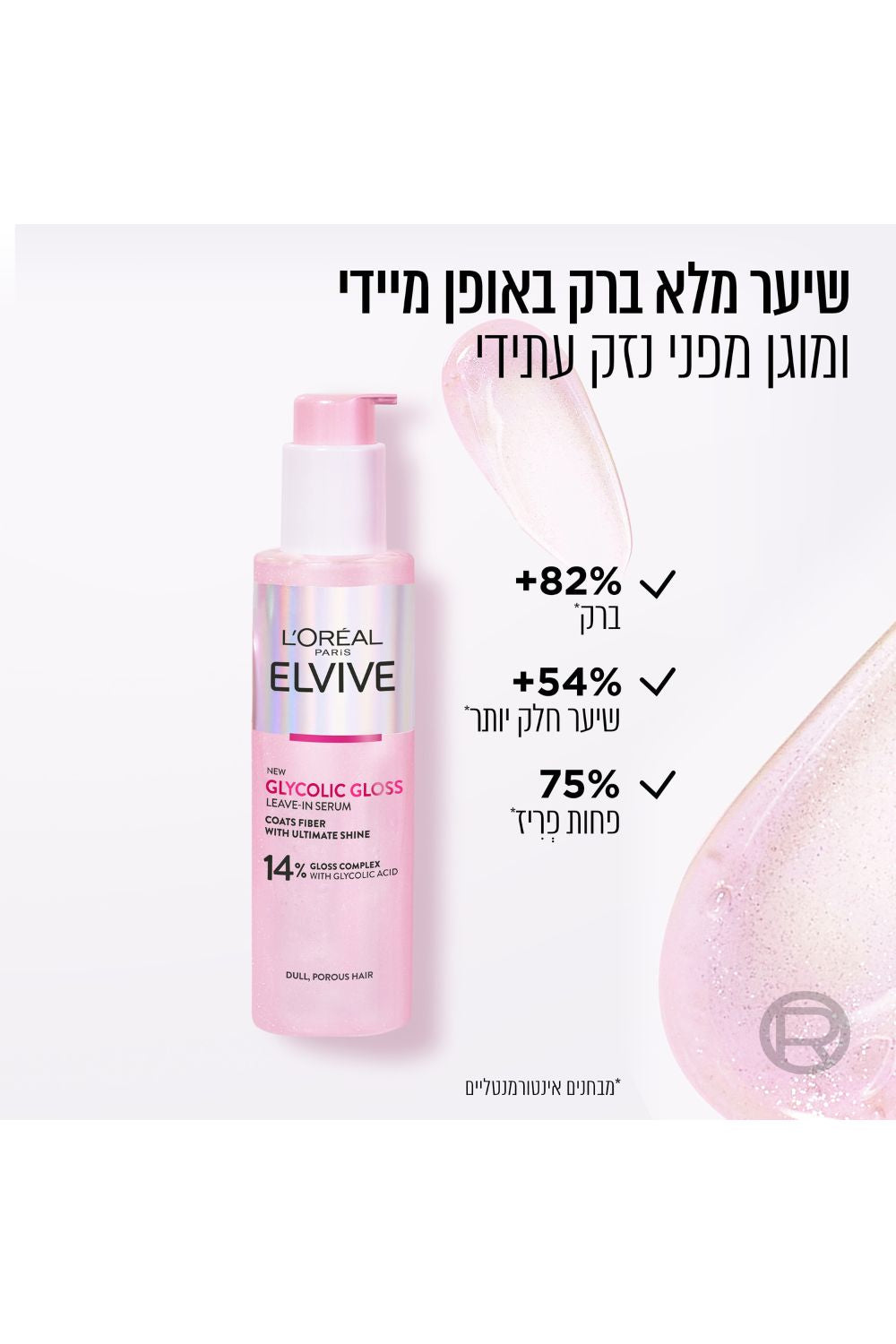 סרום לשיער 150 מ"ל GLYCOLIC GLOSS