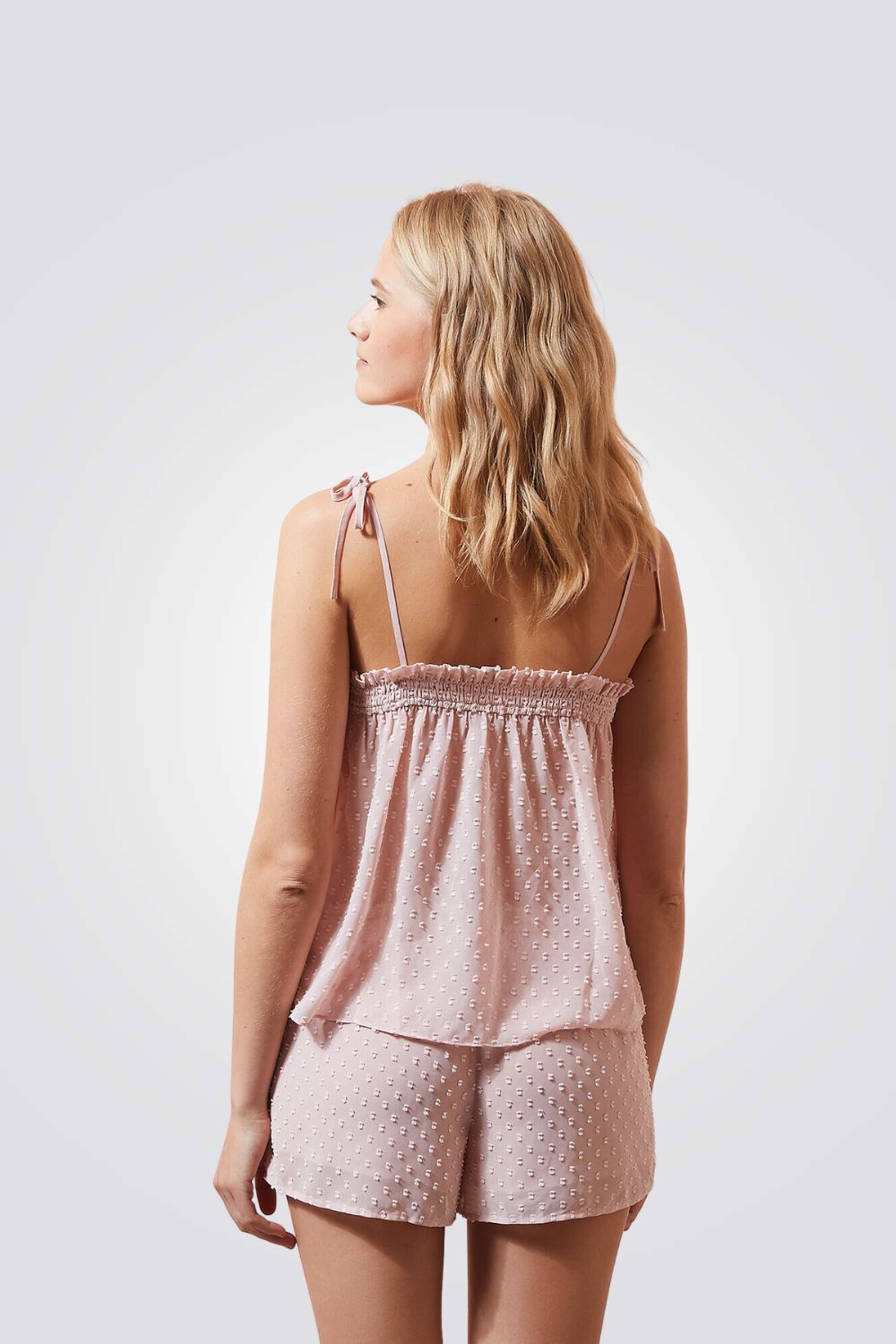 גופיית פיג'מה HONEYMOON בצבע ורוד