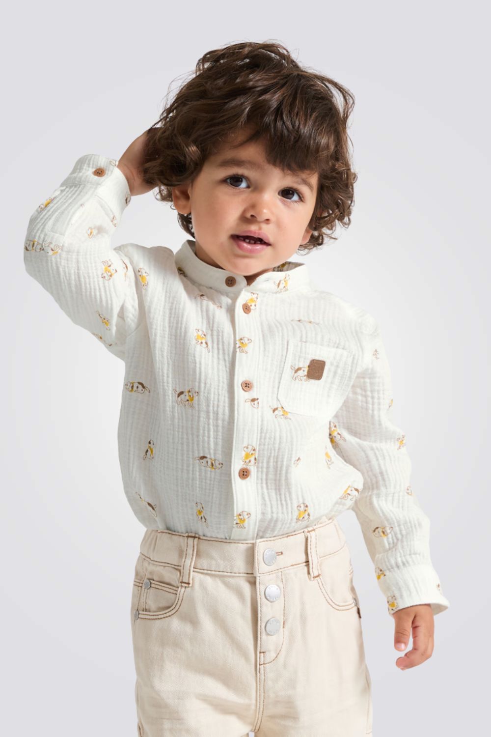 חולצה מכופתרת לתינוקות | אובייבי