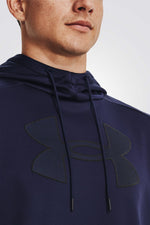 סווטשירט קפוצ'ון FLEECE בצבע נייבי