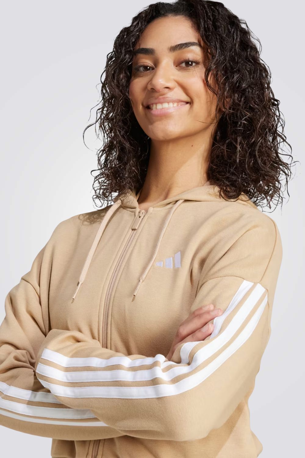 קפוצ'ון לנשים בצבע חום בהיר