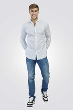 חולצה מכופתרת Slim fit לגברים | GREG NORMAN
