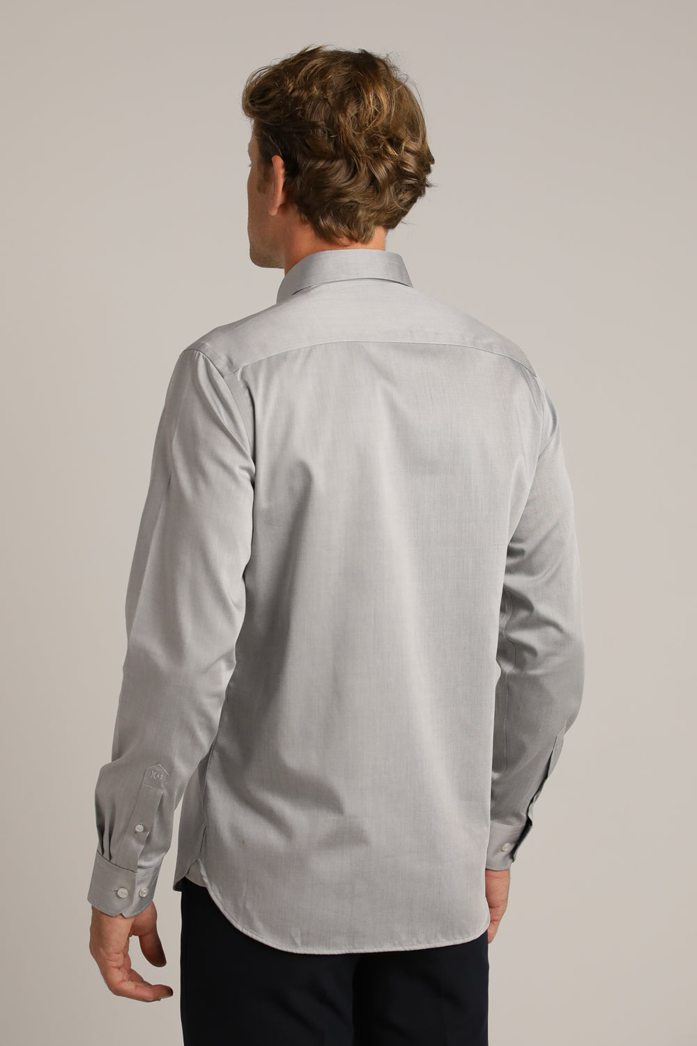 חולצה מכופתרת חלקה לגברים | קנת קול