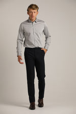 חולצה מכופתרת חלקה לגברים | קנת קול