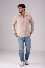 חולצה מכופתרת בגזרת מודרן לגברים