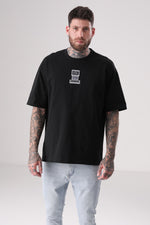 טי שירט אוברסייז מבד אינטרלוק לגברים