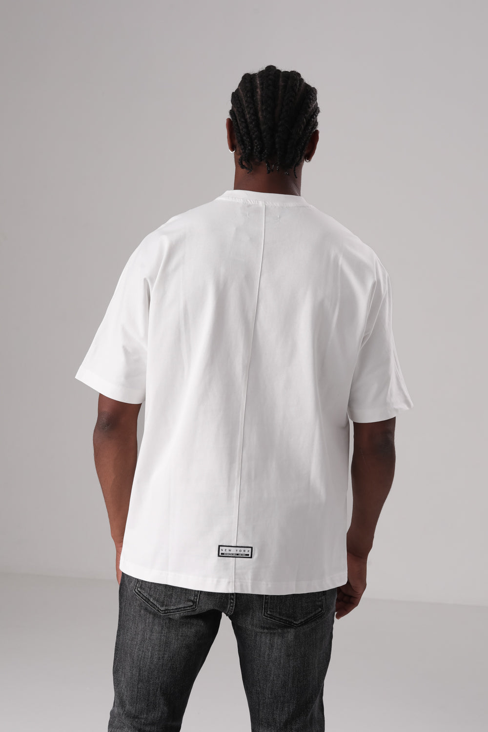 טי שירט אוברסייז מבד אינטרלוק לגברים