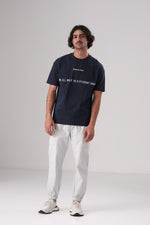 חולצת טי אוברסייז עם הדפס שחמט