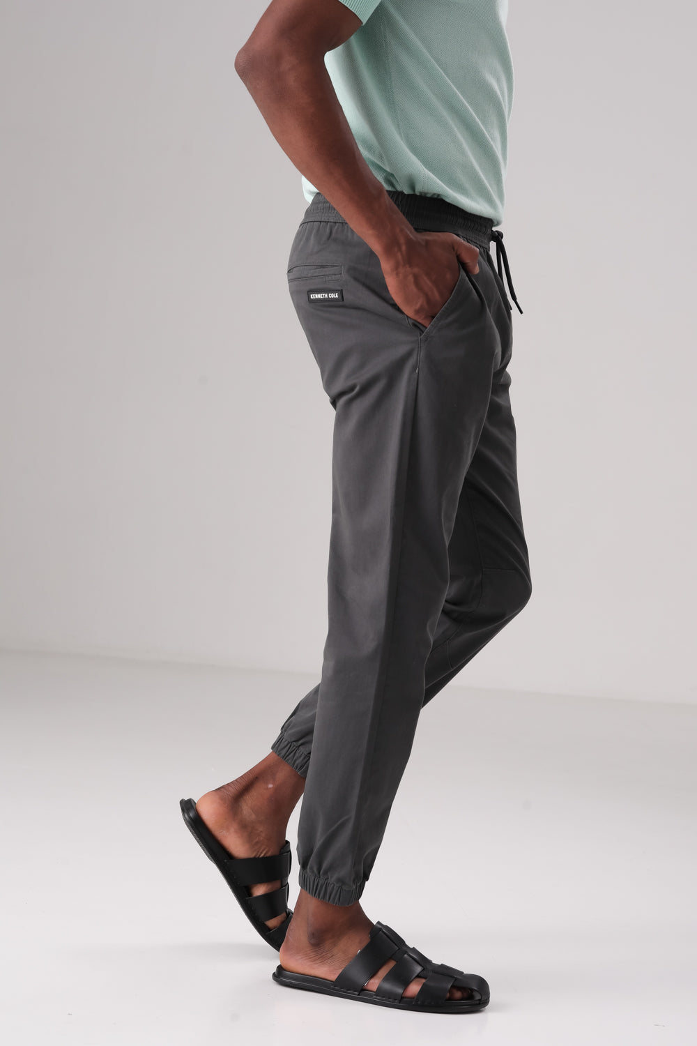 מכנס ג'וגר ארוך אפקט ווש