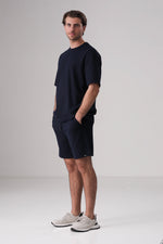 מכנס ברמודה טקסטורלי