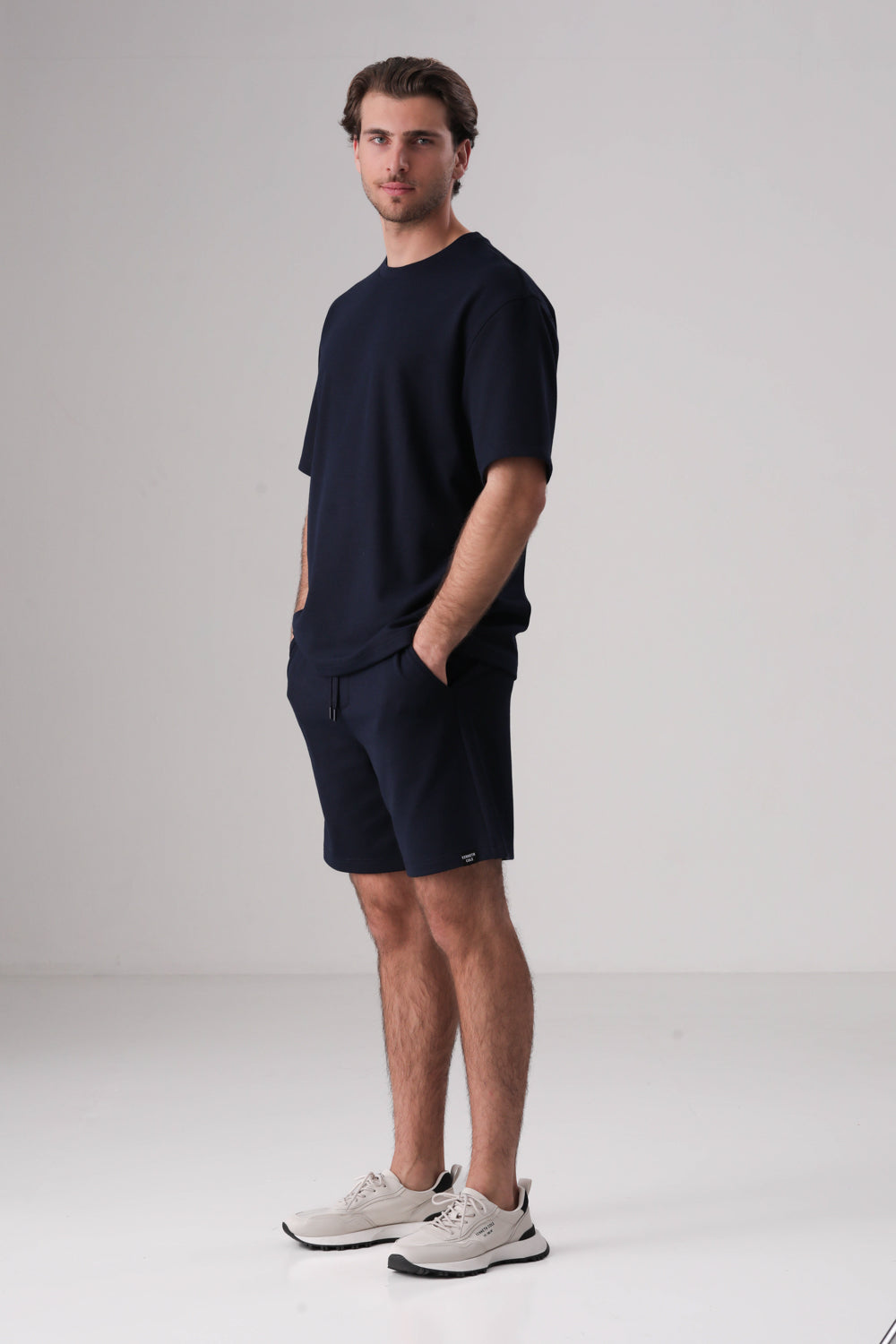 מכנס ברמודה טקסטורלי