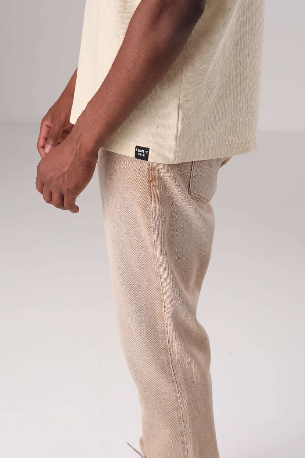 חולצת טי אוברסייז טקסטורלית