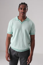 סריג פולו דק ללא כפתורים