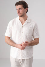 חולצה מכופתרת שרוולים קצרים