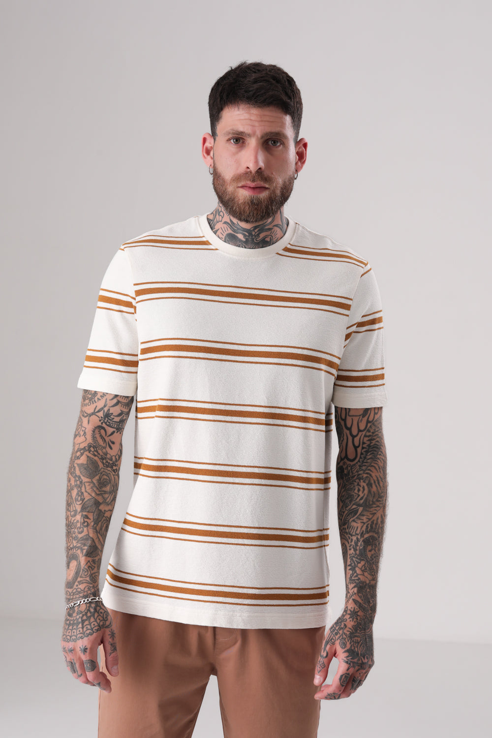 טישירט ז'קארד הדפס פסים