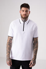 חולצת פולו פיקה סגירת רוכסן