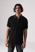 חולצת פולו פיקה סגירת רוכסן